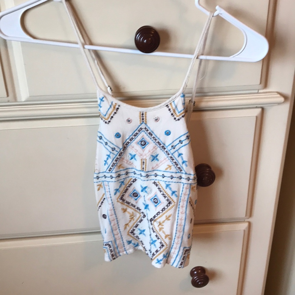 Cross back crop top